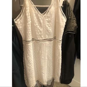 White lace dress